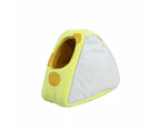 Small Animal Soft Guinea Pig Cozy Warm Pet Tent Hamster House Hideout Cave Bed -15x8cm