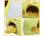 Small Animal Soft Guinea Pig Cozy Warm Pet Tent Hamster House Hideout Cave Bed -15x8cm