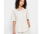 Target Linen Blend 7/8 Pant and Shirt Sleep Pyjama Set