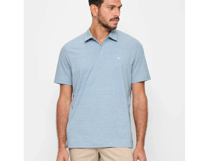 Target Australian Cotton Micro Stripe Polo Top