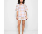 Target Linen Blend Short Sleeve Pyjama Set