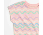 Target Organic Cotton Drop Shoulder Print T-shirt