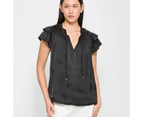 Flutter Shirred Blouse - Preview