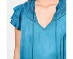 Flutter Shirred Blouse - Preview