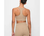 Target Active Ruched Plunge Crop Top