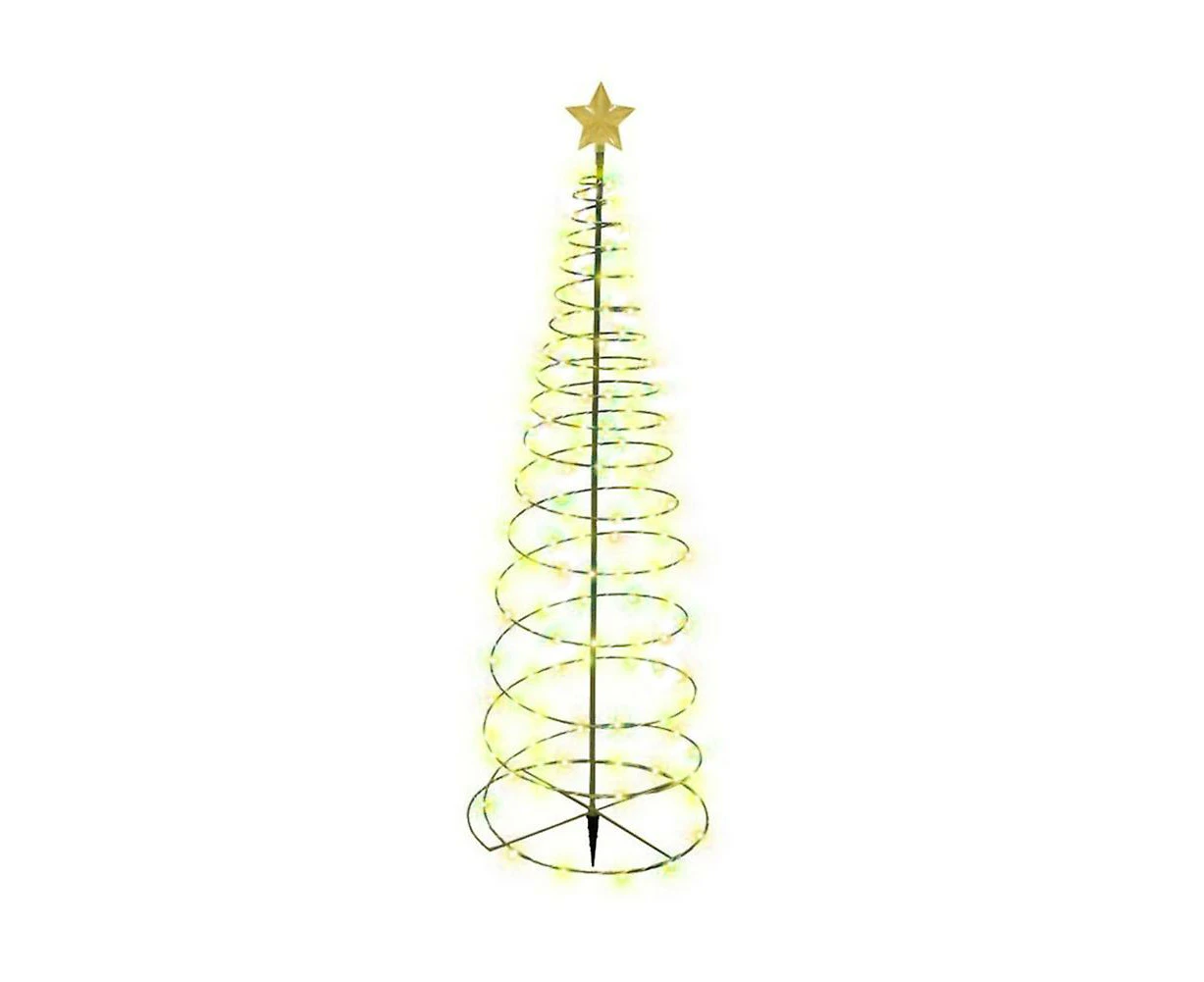 Solar Powered Led Christmas Tree Stake Light Yard Garden Pathway Lights  Outdoor Warm Light