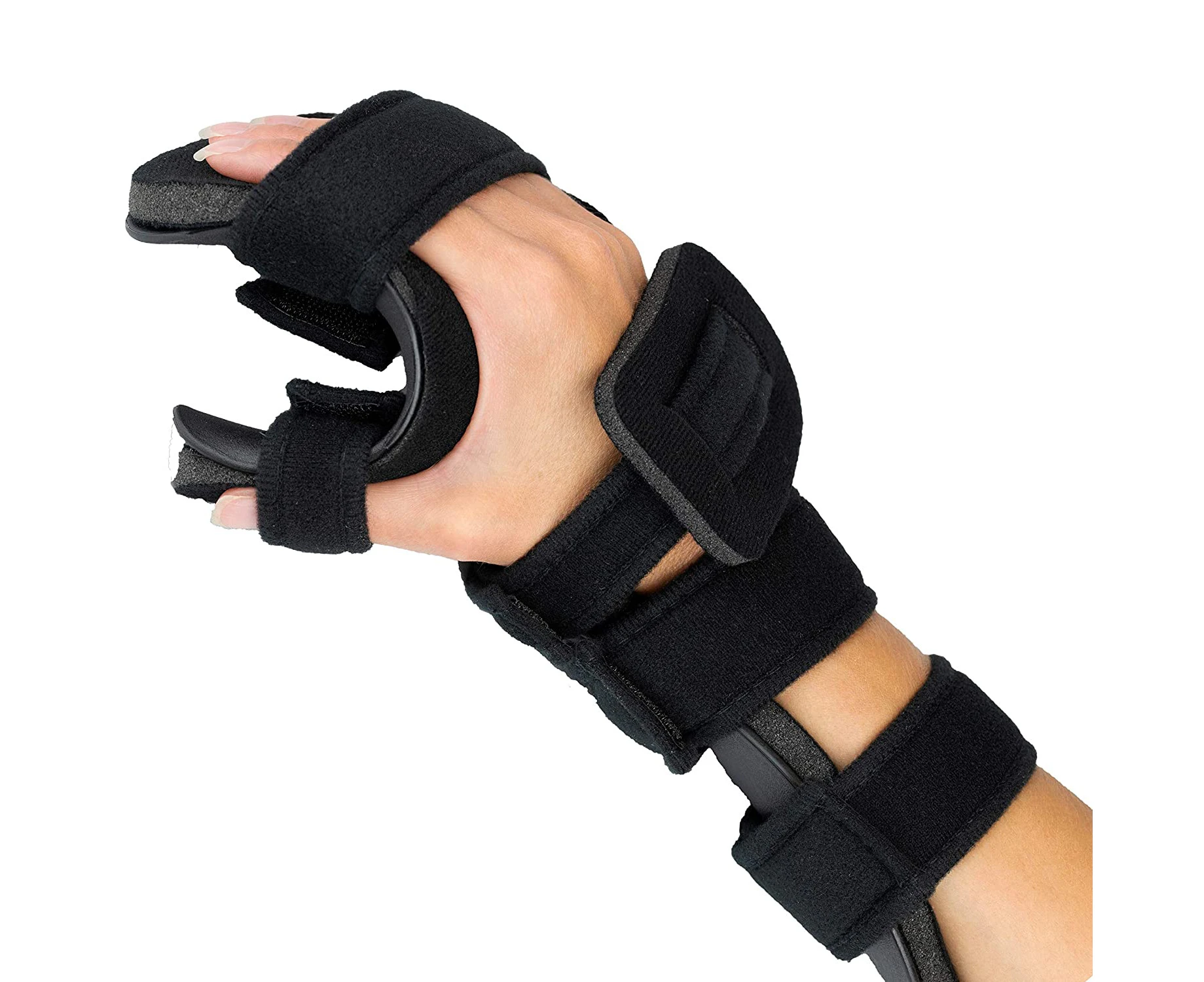 Stroke Hand Splint - Soft Resting Hand Splint For Flexion Contractures, Comfortable Stretch And Rest Of Hands - Right