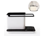 Kitchen Sink Caddy Organizer, Sponge Holder for Sink - Black