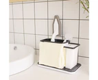 Kitchen Sink Caddy Organizer, Sponge Holder for Sink - Black