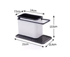 Kitchen Sink Caddy Organizer, Sponge Holder for Sink - Black