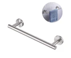 Hand Towel Bar Bathroom Towel Holder Kitchen Dish Cloth Hanger Drilling 304 Stainless Steel Single Rod Towel Rack-30cm