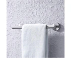 Hand Towel Bar Bathroom Towel Holder Kitchen Dish Cloth Hanger Drilling 304 Stainless Steel Single Rod Towel Rack-30cm