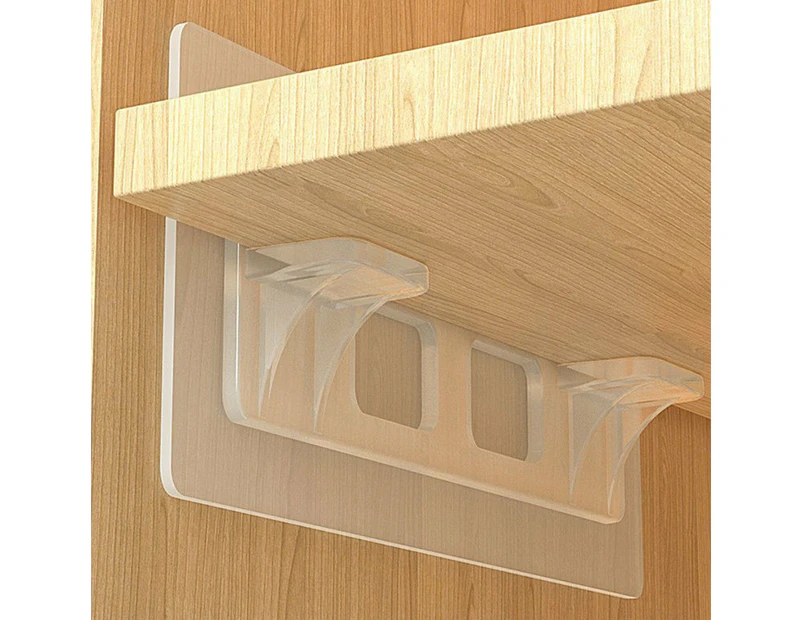 20Pcs No Drill Shelf Support Self Adhesive Pegs Closet Shelves Holders Kitchen Cabinet Bracket