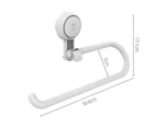 Wall Mount Towel Rack Suction Cup Paper Towel Holder for Kitchen Paper Roll