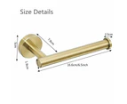 304 Stainless Steel Toilet Paper Holder Wall Mounted Toilet Roll Holder for Bathroom Brushed Gold Toilet Accessory