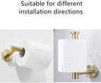 304 Stainless Steel Toilet Paper Holder Wall Mounted Toilet Roll Holder for Bathroom Brushed Gold Toilet Accessory