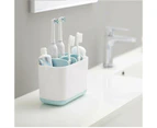 Electric Toothbrush Holder Bathroom Caddy Storage Multifunction Organizer-Blue