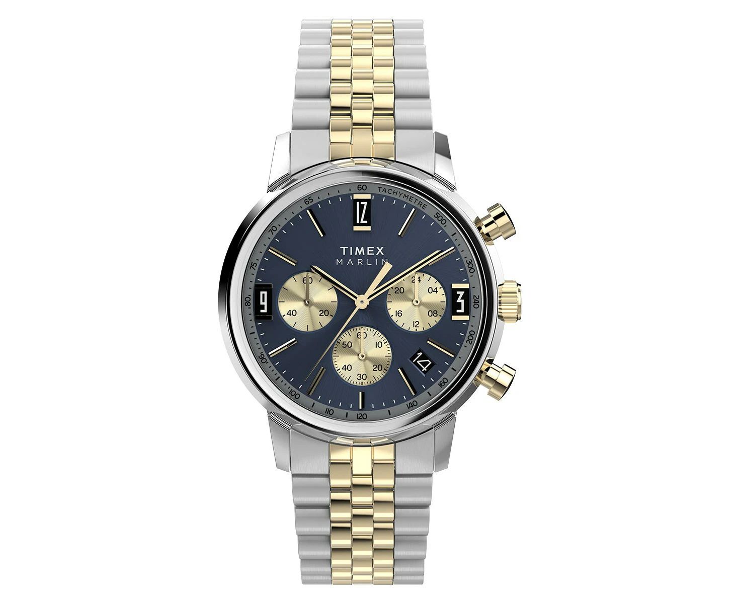 Timex Marlin Chronograph Two-Tone 40mm Stainless Steel Watch TW2W60200