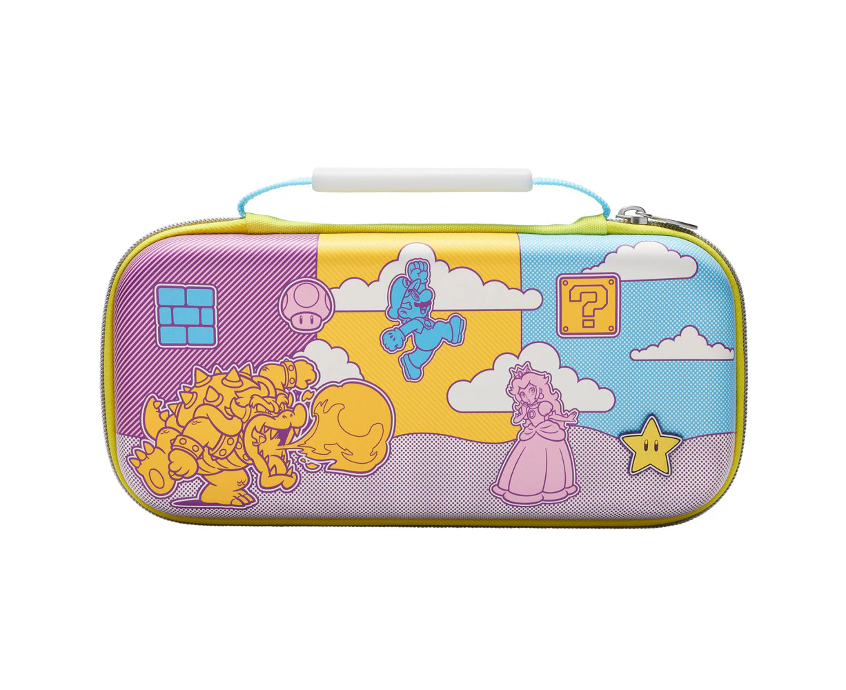 PowerA Nintendo Switch Protection Travel Carry Case Mushroom Kingdom Pop Art