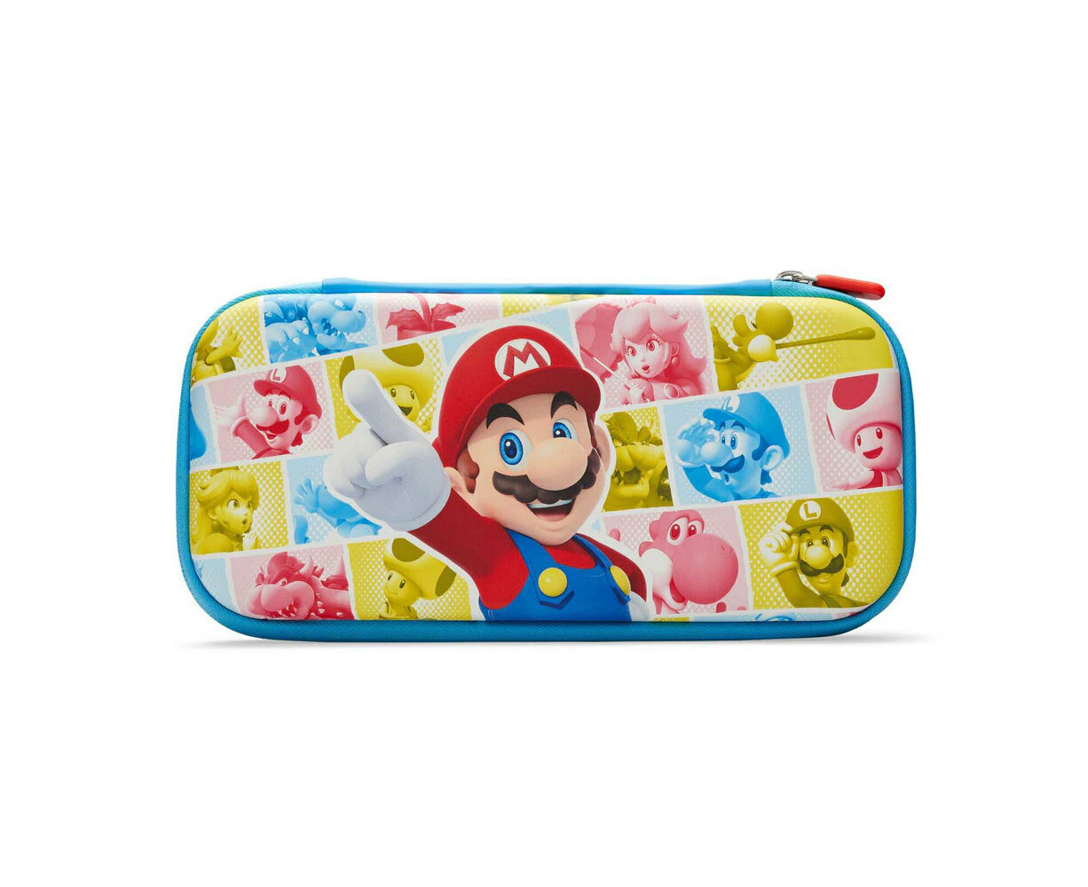 PowerA Nintendo Switch OLED Slim Protective Carry Case Mushroom Kingdom Reel