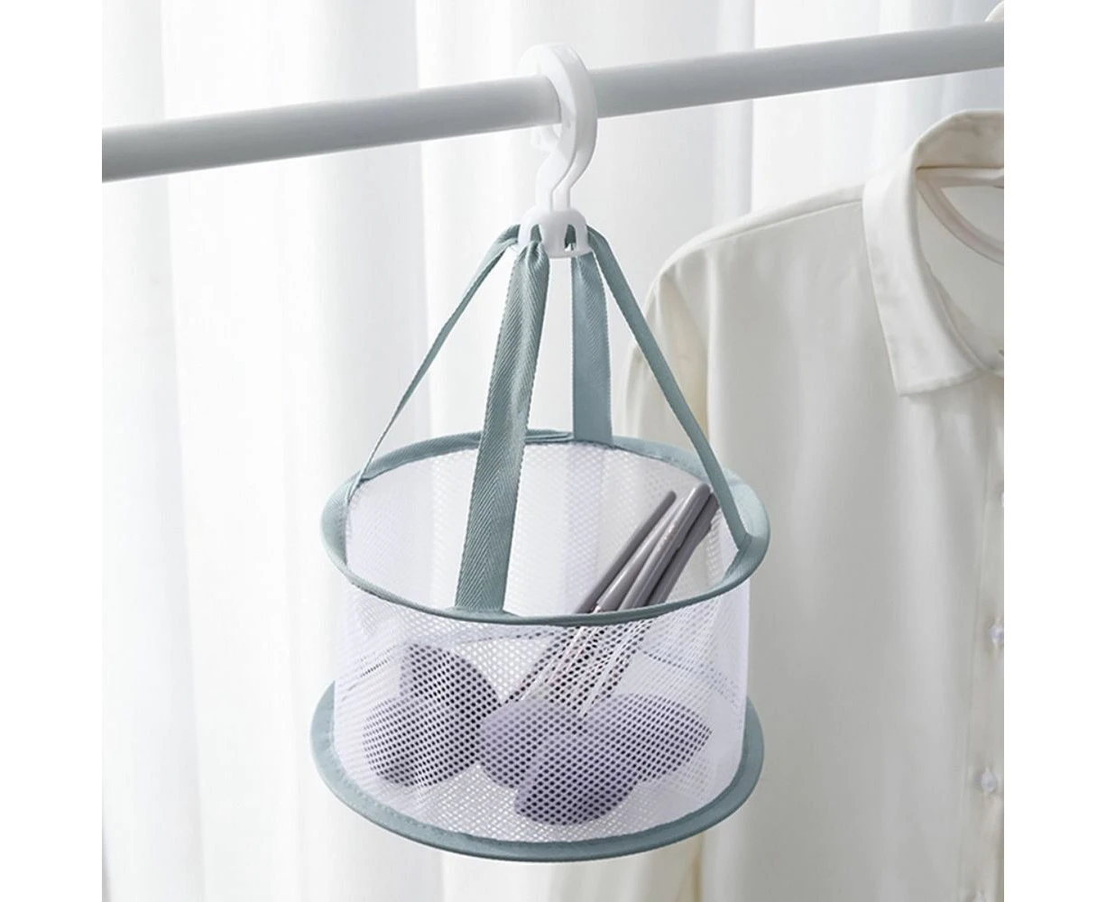 Drying Net Bag Makeup Puff Holder Beauty Egg Dryer Mesh Rack Hanging Basket-Pink