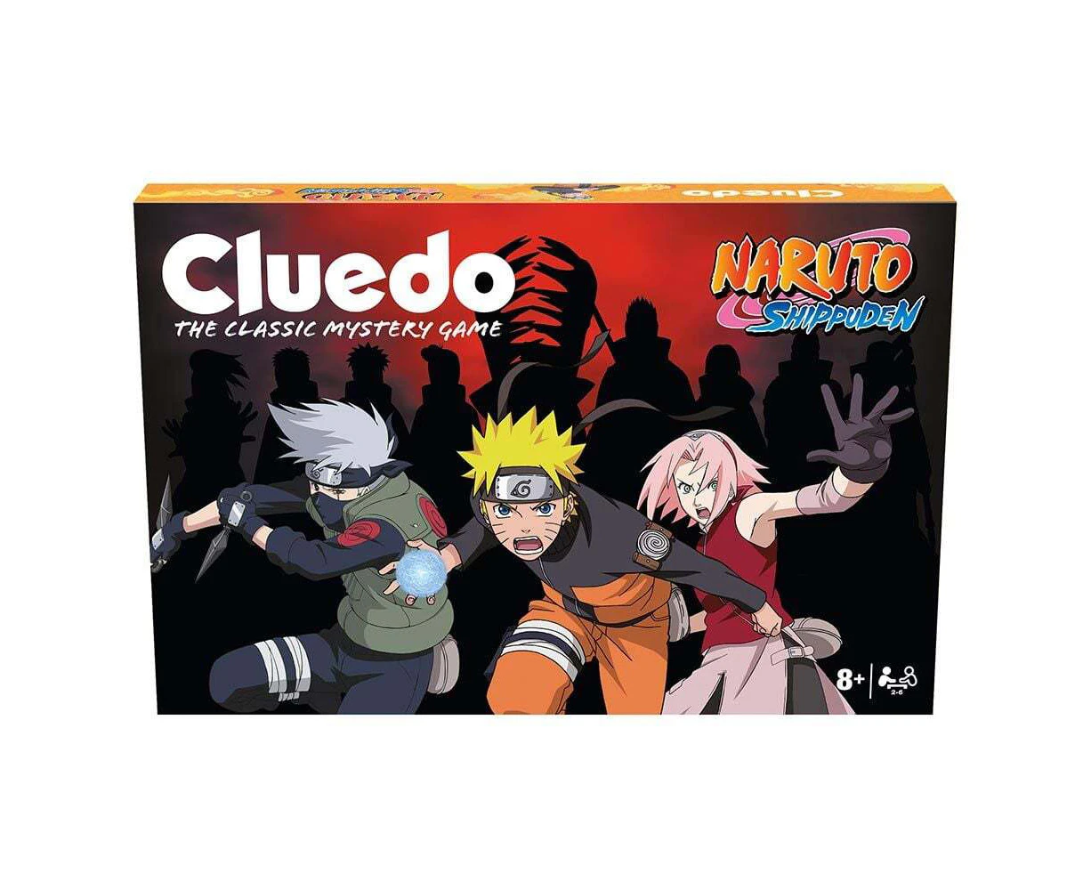 Cluedo Naruto Anime Themed Family Party Interactive Tabletop Board Game 8+