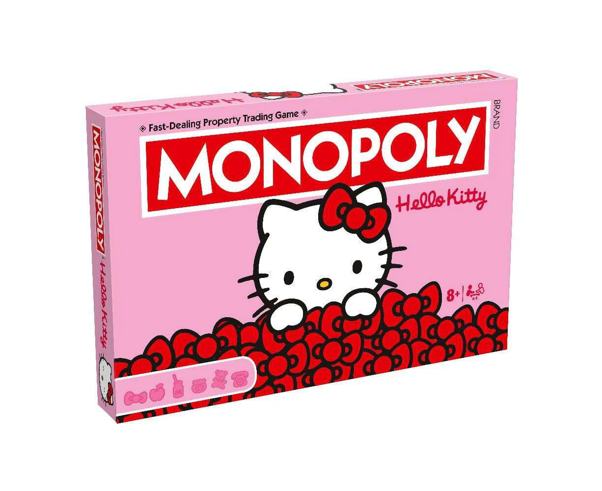 Monopoly Hello Kitty Themed Family Party Tabletop Interactive Board Game 8+