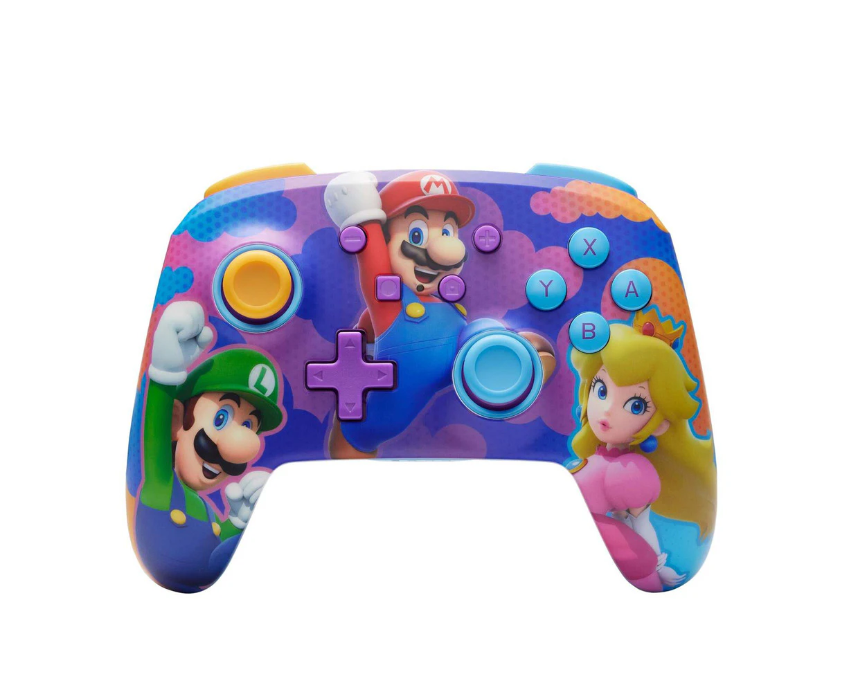 PowerA Nintendo Switch Wireless Gaming Game Controller Color Splash Heroes