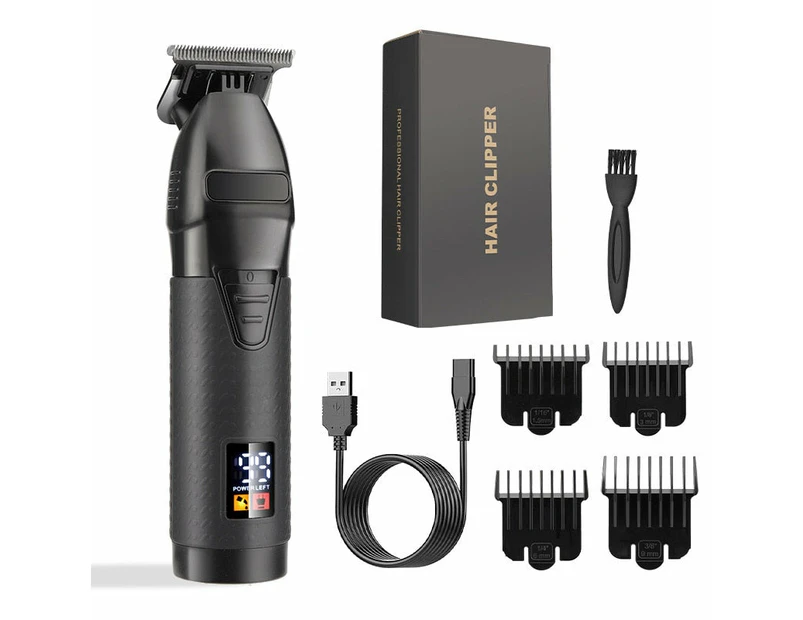 Electric Hair Cutting Machine New  Clipper Hair Rechargeable Man Shaver Trimmer For Men's Barber Professional Hair Clipper - Black