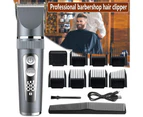 Professional Hair Clipper for Men Rechargeable Electric Razor Hair Trimmer Hair Cutting Machine Beard Trimmer Fast Charging - Black