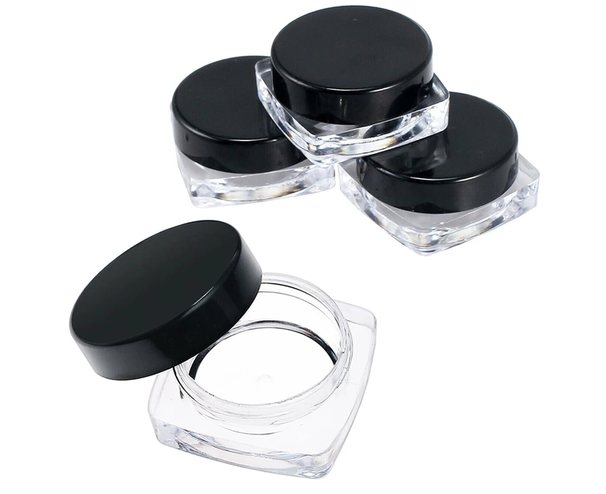 50pcs 3g Sample Bottle Cosmetic Makeup Jar Face Cream Pot Lip Balm Containers