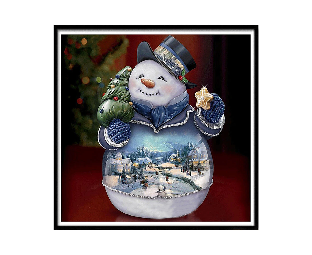 Christmas Santa Diamond Painting, DIY Diamond Art Pendants Diamond Painting for Christmas Party Decoration Kids DIY Ornaments