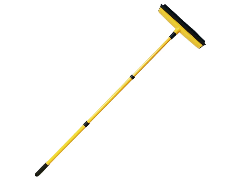 3 Section Telescopic Pole Carpet Delinting Brooms,Classic Carpet Hair Removal Brooms Dust Washing Floor Brush Cleaning for Indoor Outdoor(yellow)