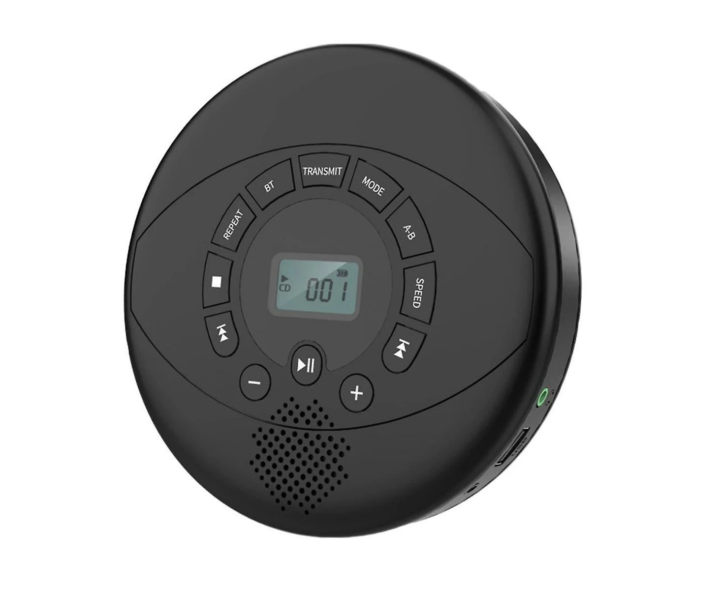 Portable Bluetooth CD Player, USB Rechargeable Car CD Player with Speaker, Headphones, for Home, Travel