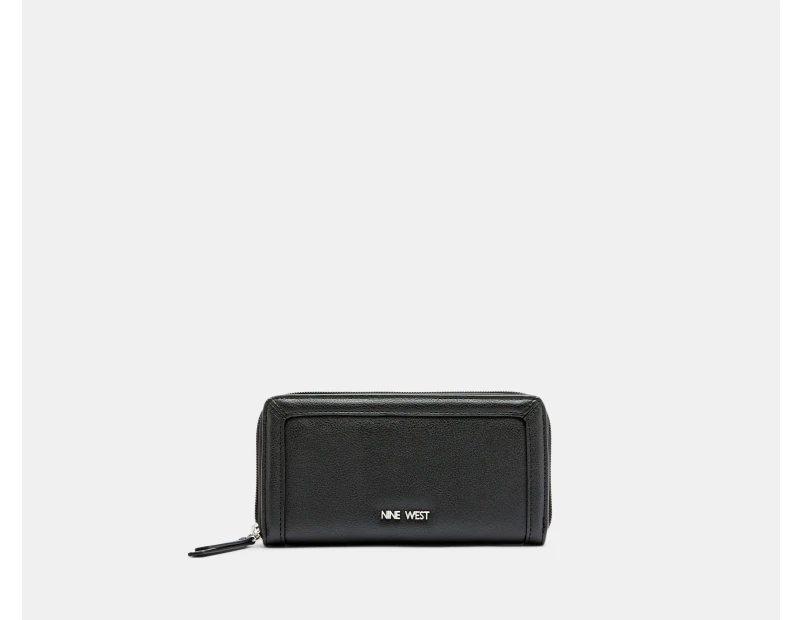 Nine West Zuri Zip Around Wallet - Black