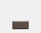 Nine West Zuri Organiser Wallet - Brown Logo/Black