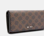 Nine West Zuri Organiser Wallet - Brown Logo/Black