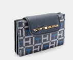 Tommy Hilfiger Gabriella II Triple Compartment Wallet - Navy/White