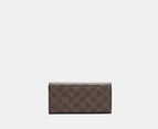 Nine West Zuri Organiser Wallet - Brown Logo/Black