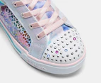 Skechers Girls' Sparkle Lite Sneakers - Light Blue/Multi