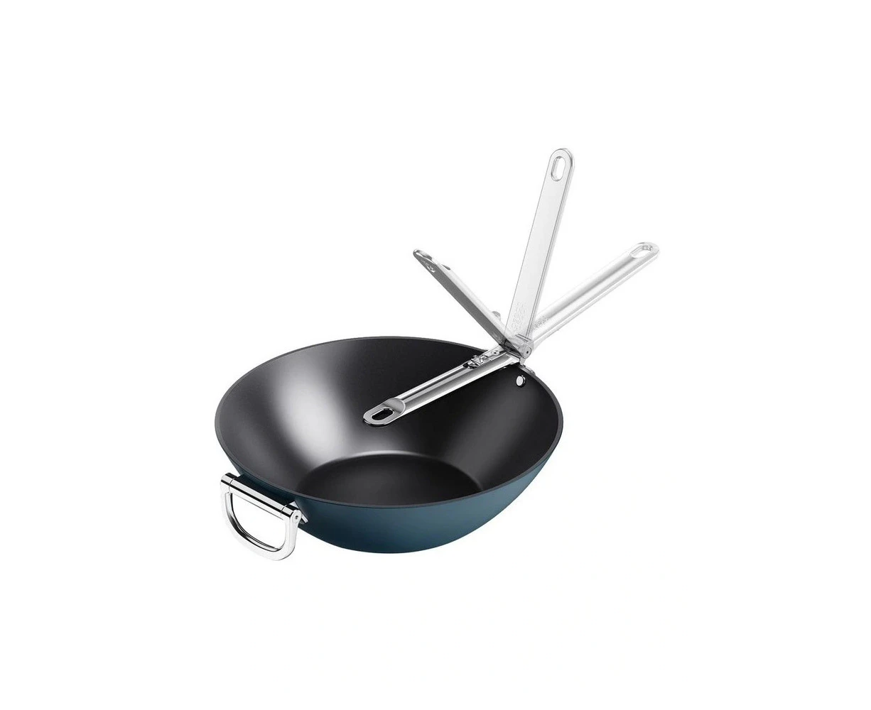 Joseph Joseph Space Folding Handle Non-stick Wok Kitchen Cookware 32cm