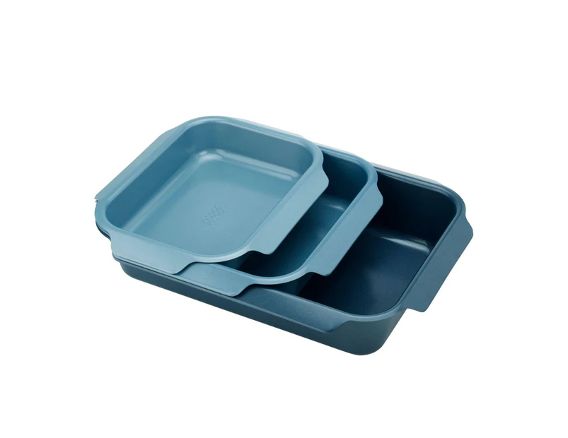 3pc Joseph Joseph Nest Oven Roasting Trays Baking Dish Kitchen Cookware Set