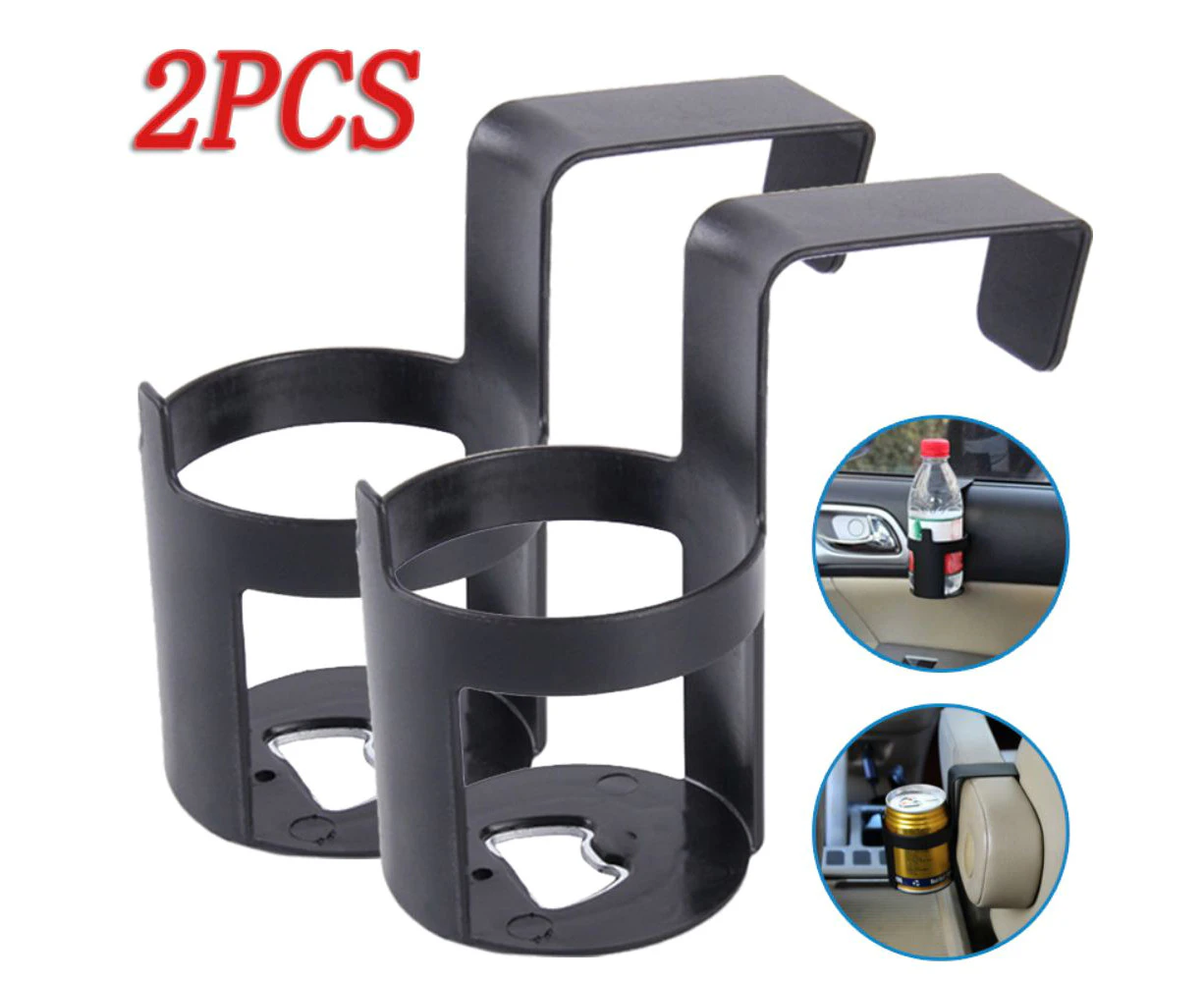 2 Pack Car Truck Door Cup Holder Window Hook Mount Water Bottle Cup Stand