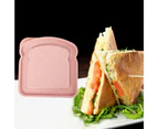 Box With Lid Toast Box Sandwich Storage Case Bread Container Dessert Container-Pink