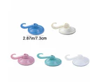 Punch-free Wall Strong Suction Cup Hook Round Wall Vacuum Hooks for Window-white