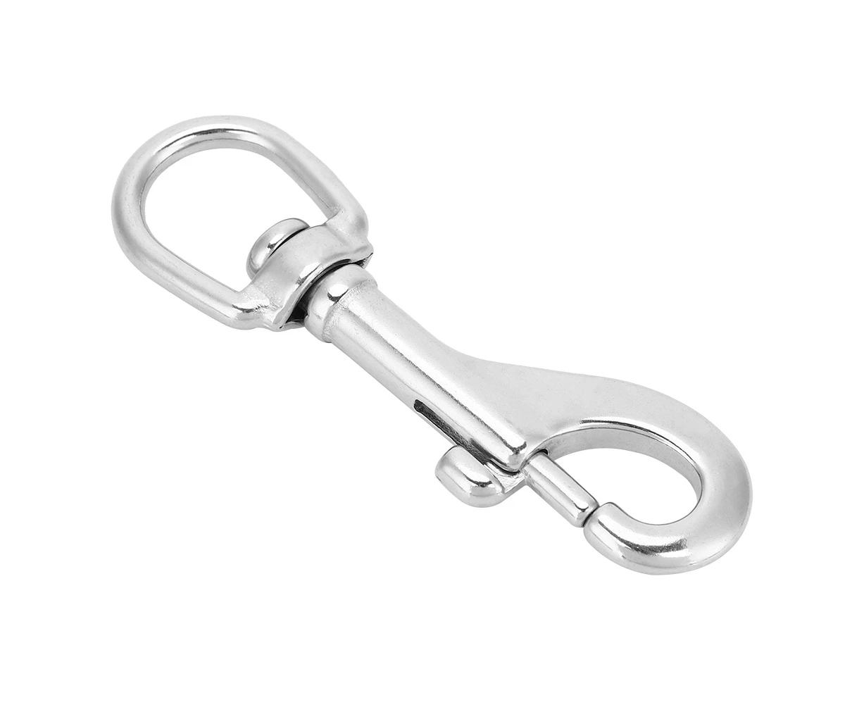 316 Stainless Steel Hook Swivel Eye Clasp Snap Hook For Straps Bags Diving (92Mm)