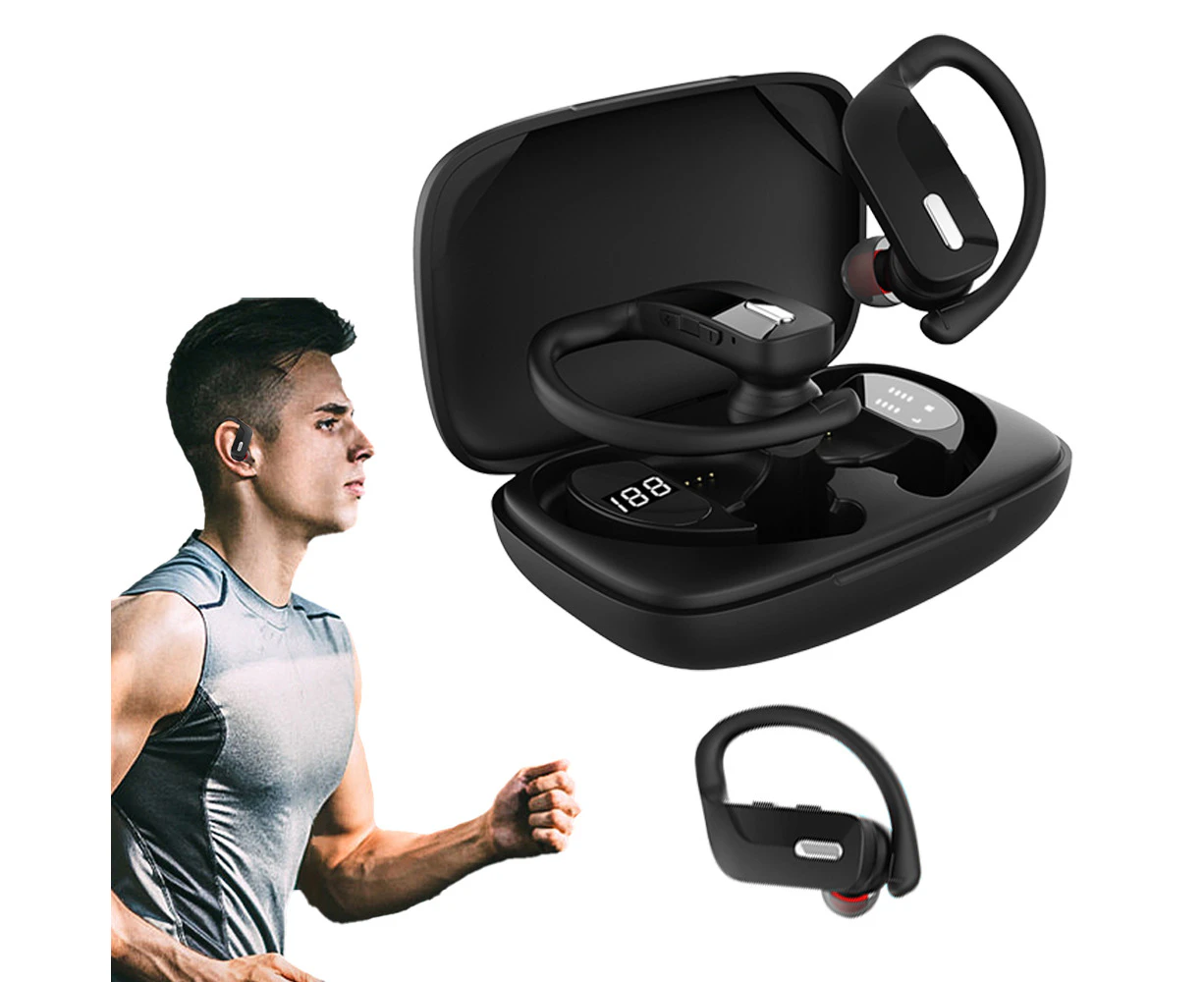 Sweatproof Wireless Bluetooth Earphones Headphones Sport Gym Earbuds