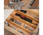 Adjustable Bamboo Drawer Dividers Expandable Organizer Household Bedroom Tools