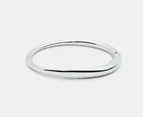 Calvin Klein Elongated Drops Hinge Bangle - Silver