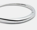 Calvin Klein Elongated Drops Hinge Bangle - Silver